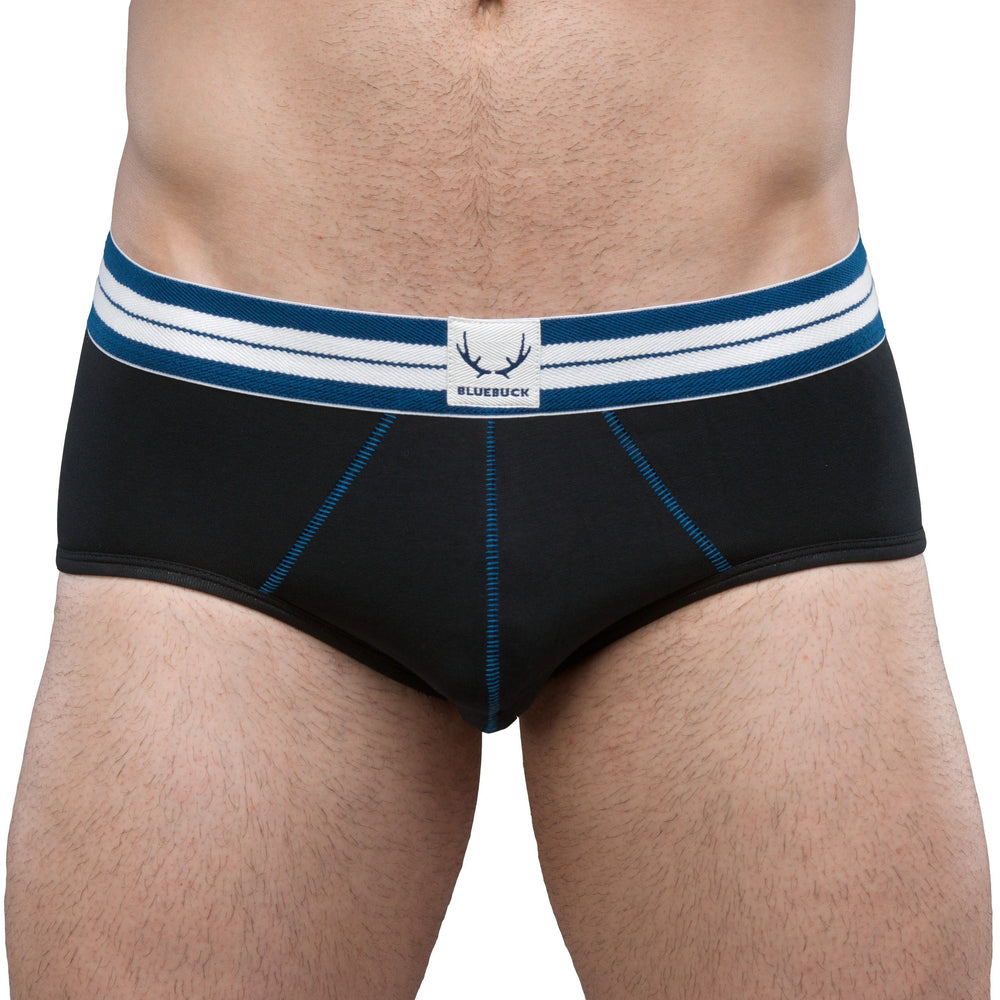 BLUEBUCK Classic Briefs Men's Underwear Black - Activemen Clothing