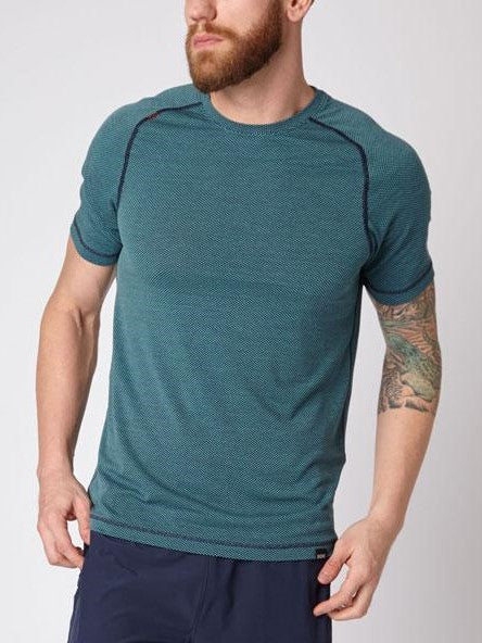 Glacier Delta Gym T-Shirt DryFit Workout Shortsleeve Tee Spearmint Green - Activemen Clothing