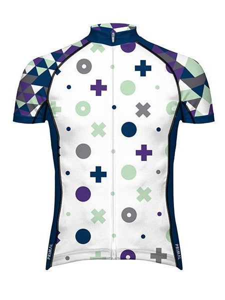 PRIMAL Evo Cycling Jersey White and Blue
