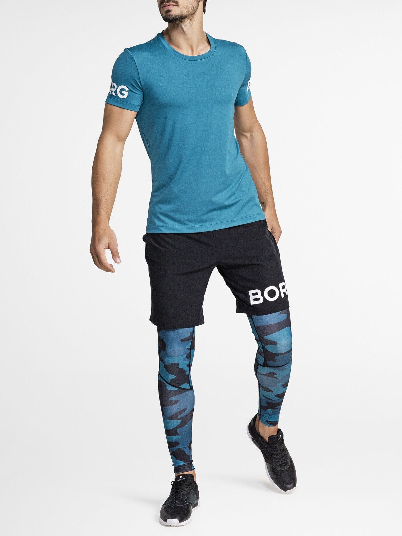 BJORN BORG Training Tee Men's Short Sleeve Gym T-Shirt Corsair Blue - Activemen Clothing