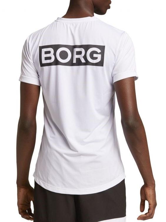 BJORN BORG Astor Mesh Cross-Training Tee Men's Short Sleeve Top T-Shirt White - Activemen Clothing