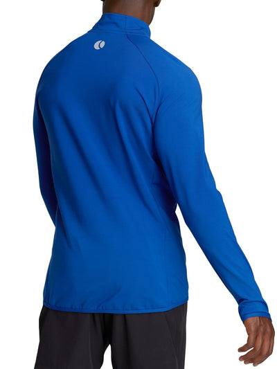 BJORN BORG Half Zip Polo Alve Men's Long Sleeve Training Top Blue - Activemen Clothing