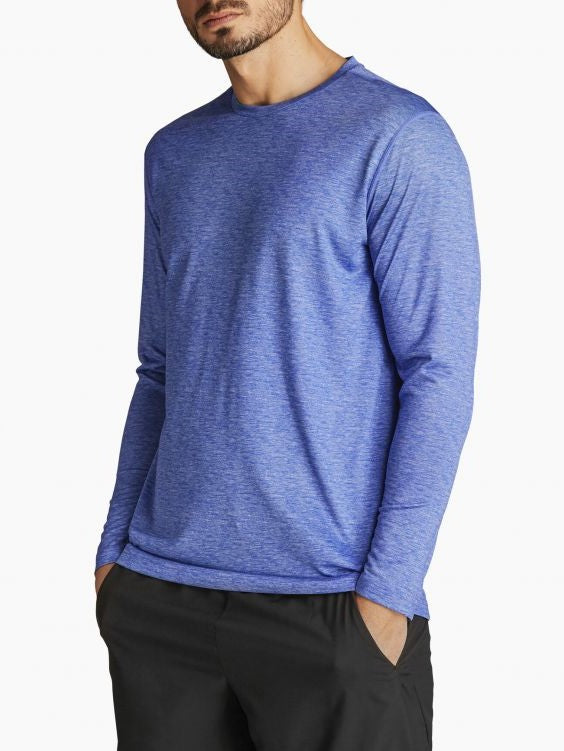 BJORN BORG Axton Long Sleeve Tee Performance Workout Training Top Blue - Activemen Clothing