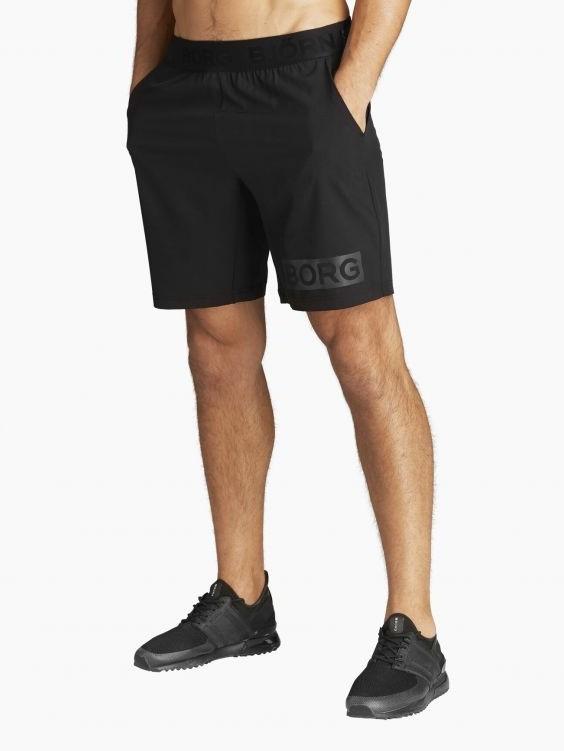 BJORN BORG Arthur Shorts Men's Short Shorts Workout Training Shorts Black Radiate - Activemen Clothing