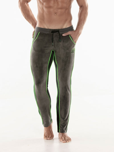 CODE 22 Velvet Jogger Bottoms Charcoal - Activemen Clothing