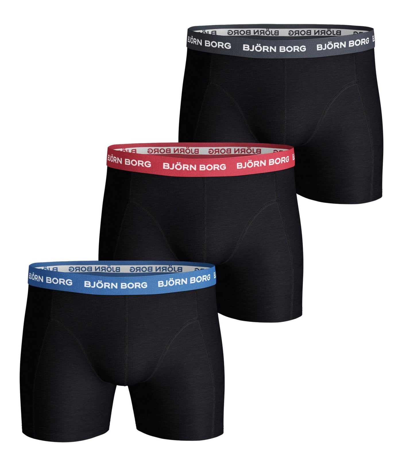 BJORN BORG Multipack of 3 Boxer Shorts Men's Cotton Underwear Black - Activemen Clothing