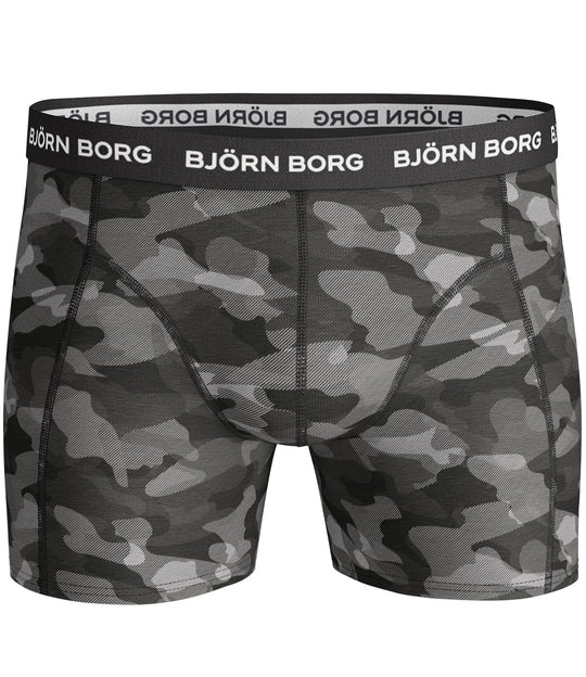 BJORN BORG x3 Pack Multipack Shadeline Boxer Shorts Mens Underwear Black White Camouflage Camo - Activemen Clothing