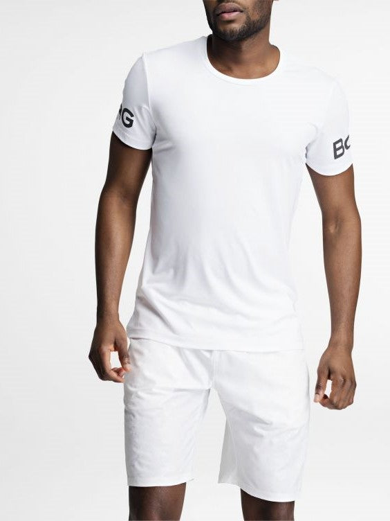 BJORN BORG Training Tee Men's Short Sleeve Gym T-Shirt White - Activemen Clothing