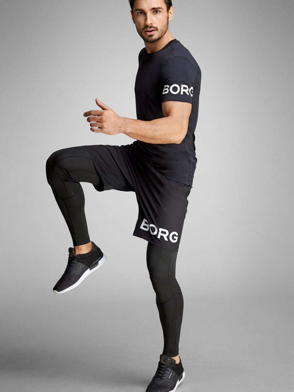 BJORN BORG Borg August Shorts Gym Shorts    9999-1191_90651 Black - Activemen Clothing