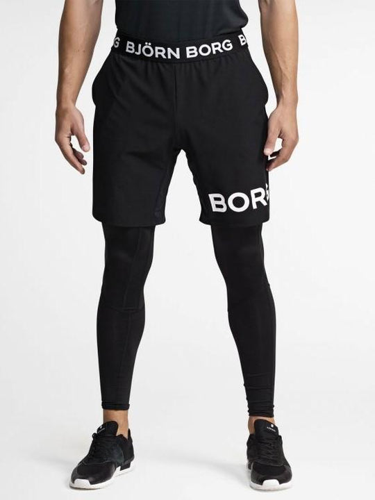 BJORN BORG Borg August Shorts Gym Shorts    9999-1191_90651 Black - Activemen Clothing
