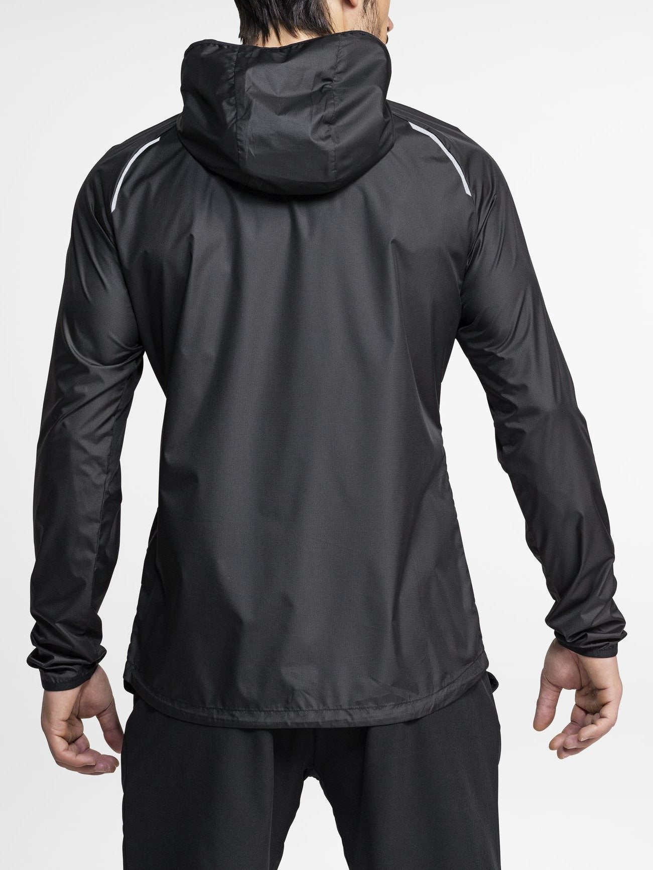 BJORN BORG Aimo Hooded Wind Jacket Men's Performance Zipped Long Sleeve Top Black - Activemen Clothing