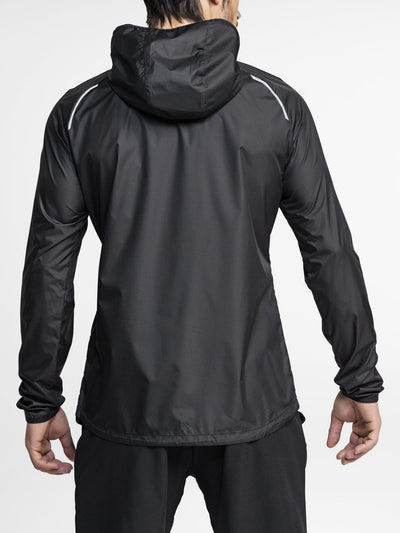 BJORN BORG Aimo Hooded Windcheater Jacket Men Performance Zipped Long Sleeve Top Black - Activemen Clothing