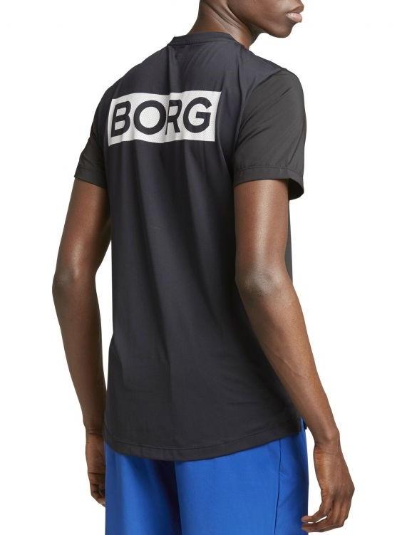 BJORN BORG Astor Mesh Cross-Training Tee Men's Short Sleeve Top T-Shirt Black - Activemen Clothing