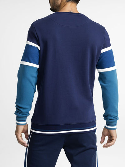 BJORN BORG Signature Archive Crew Jumper Sweater Men's Long Sleeve Top Blue - Activemen Clothing