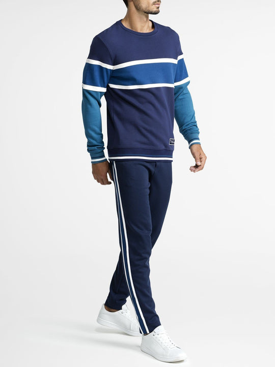 BJORN BORG Signature Archive Crew Jumper Sweater Men's Long Sleeve Top Blue - Activemen Clothing