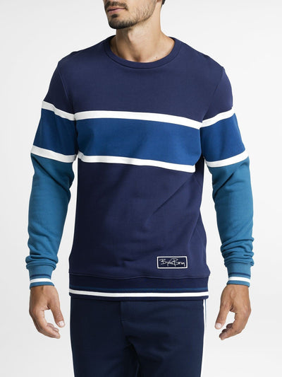 BJORN BORG Signature Archive Crew Jumper Sweater Men's Long Sleeve Top Blue - Activemen Clothing
