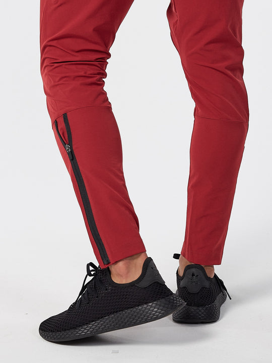 PHYSIQ APPAREL Aero Bottoms Men's Track Pants Joggers Red - Activemen Clothing