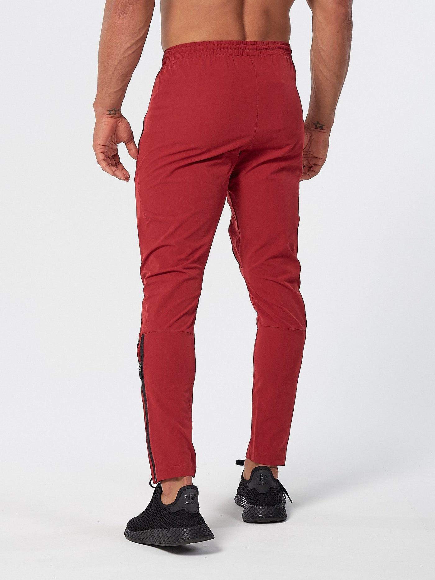 PHYSIQ APPAREL Aero Bottoms Men's Track Pants Joggers Red - Activemen Clothing