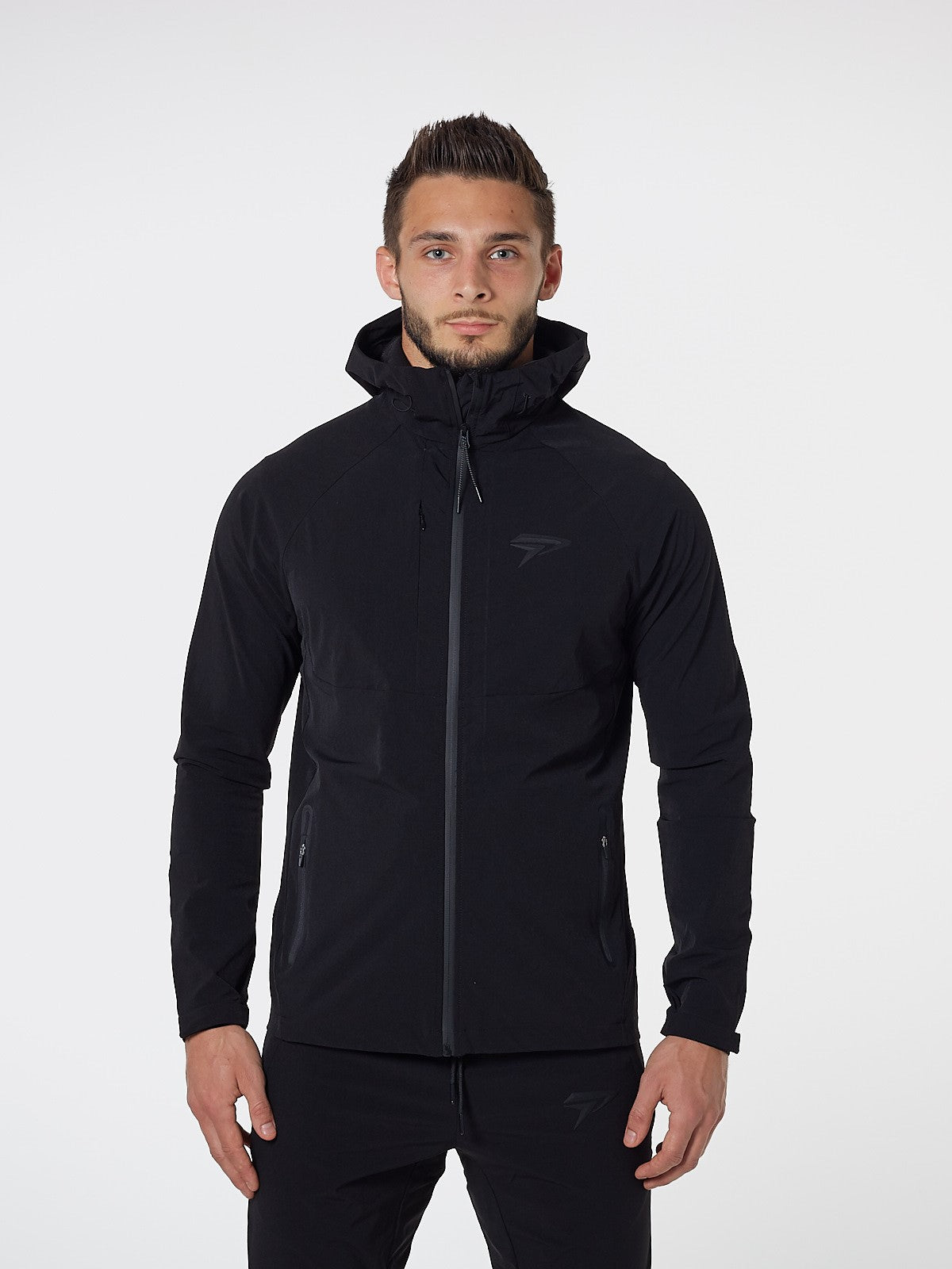 PHYSIQ APPAREL Aero Jacket Men's Zipped Track Top Black - Activemen Clothing