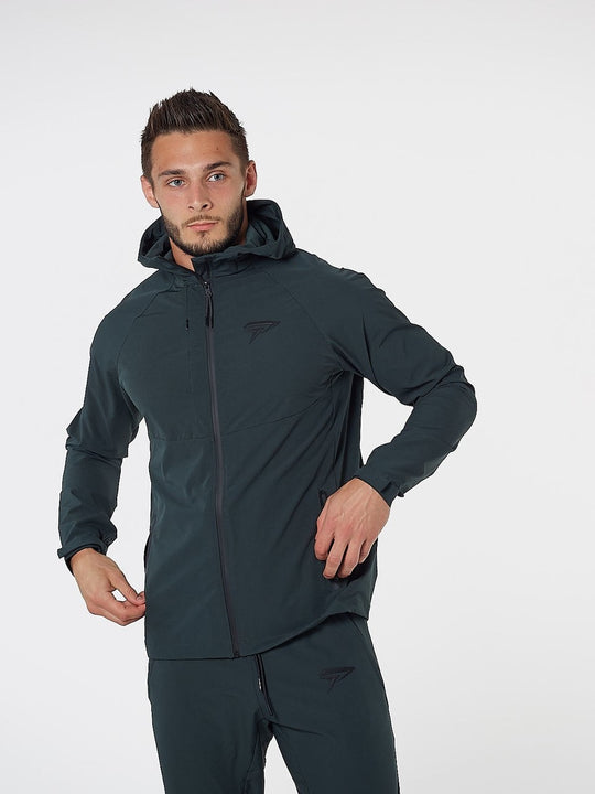 PHYSIQ APPAREL Aero Jacket Men's Zipped Track Top Alpine Green - Activemen Clothing