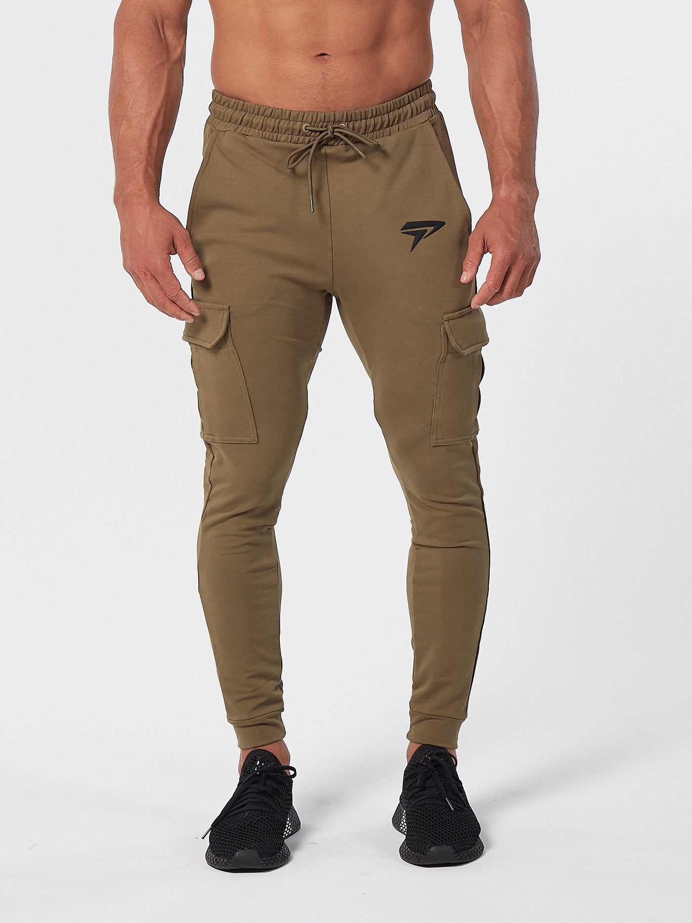 PHYSIQ APPAREL Cargo Bottoms Men's Track Pants Joggers Khaki - Activemen Clothing
