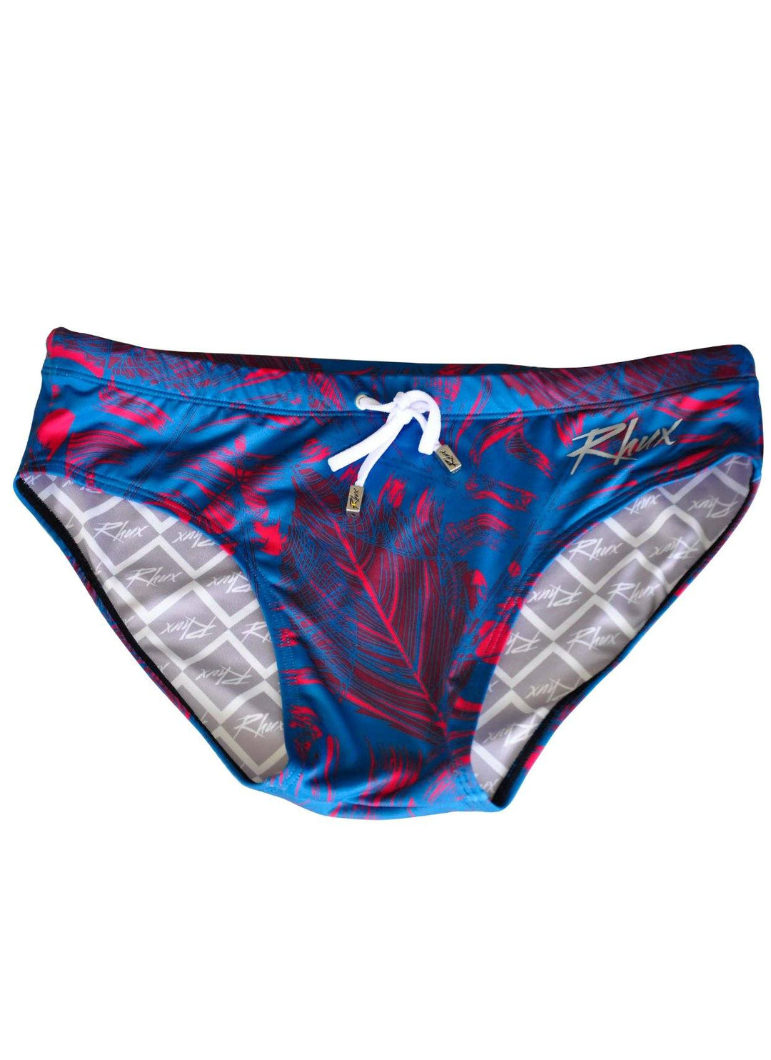 RHUX TEKI Swimming Briefs Men's Trunks Swimwear Royal Blue and Maroon - Activemen Clothing