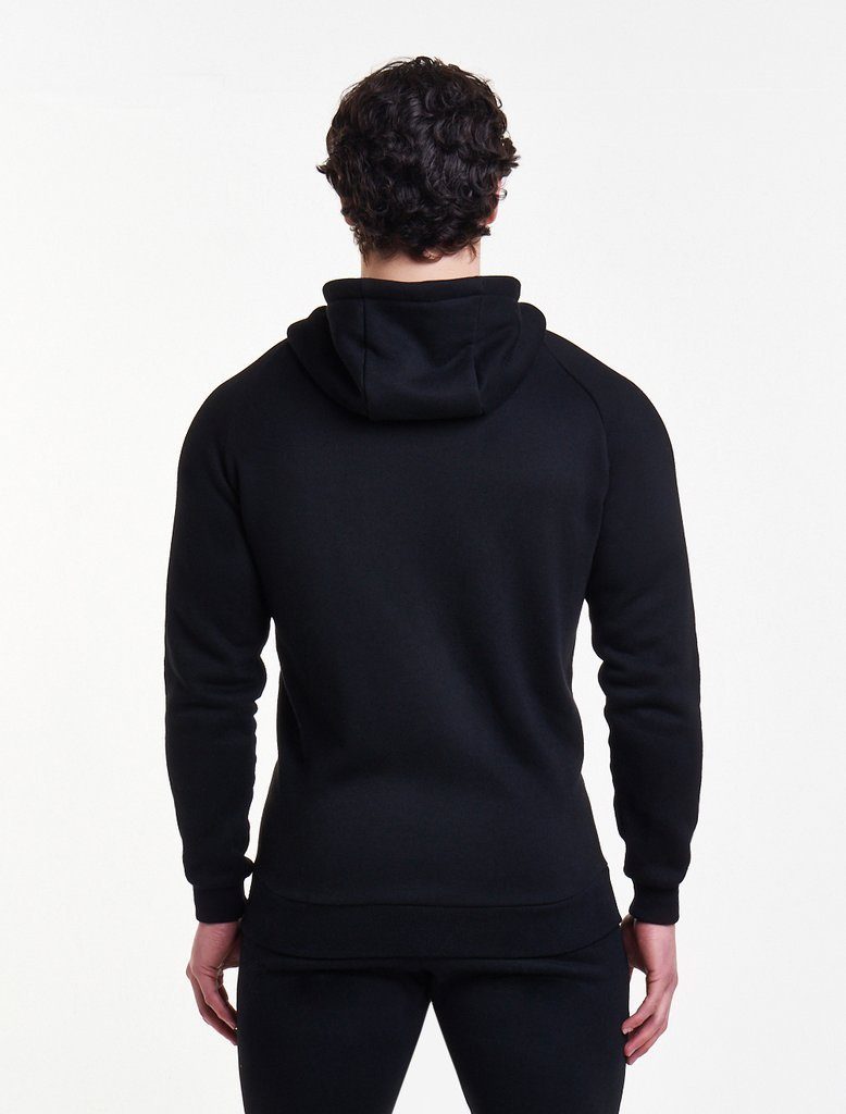 PURSUE FITNESS Icon Tapered Hoodie Black – Activemen Clothing