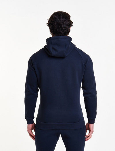 PURSUE FITNESS Icon Zipped Track Jacket Men's Hoodie Navy - Activemen Clothing