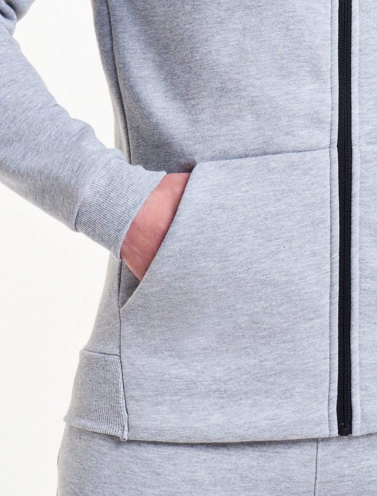 PURSUE FITNESS Icon Zipped Track Jacket Men's Hoodie Grey - Activemen Clothing