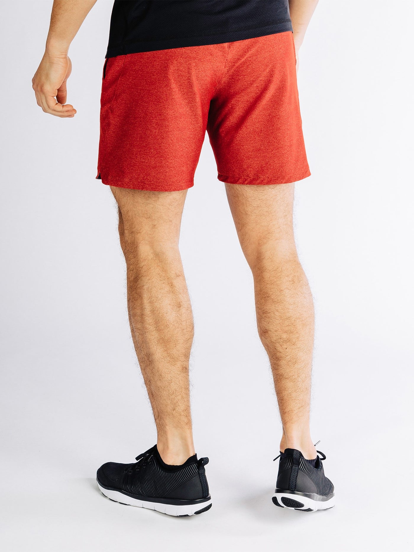 RHONE Guru 7" Unlined Yoga Shorts Men's Gym Shorts Red - Activemen Clothing