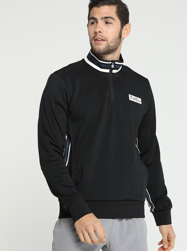 BJORN BORG Signature Retro 72 Half Zip Track Jacket Men's Longsleeve Top Black - Activemen Clothing