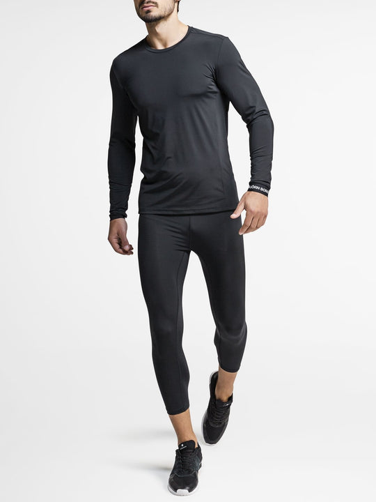 BJORN BORG Hamilton Performance Long Sleeve Base Layer Top Black - Activemen Clothing