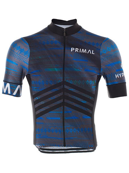 PRIMAL Hyperion Helix 2.0 Jersey Men's Short Sleeve Top Cycling Jersey Blue - Activemen Clothing