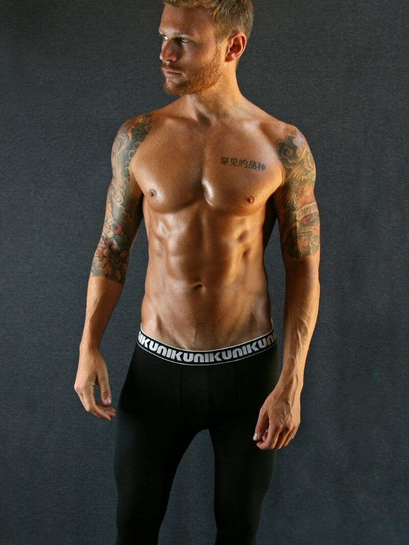 NIKU Long Johns Base Layer Thermal Trousers Black - Activemen Clothing