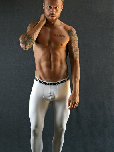 NIKU Long Johns Base Layer Thermal Trousers White - Activemen Clothing
