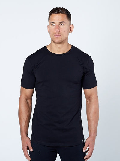 PHYSIQ APPAREL Supreme Lifestyle Top Men's Short Sleeved Tee T-Shirt Black - Activemen Clothing