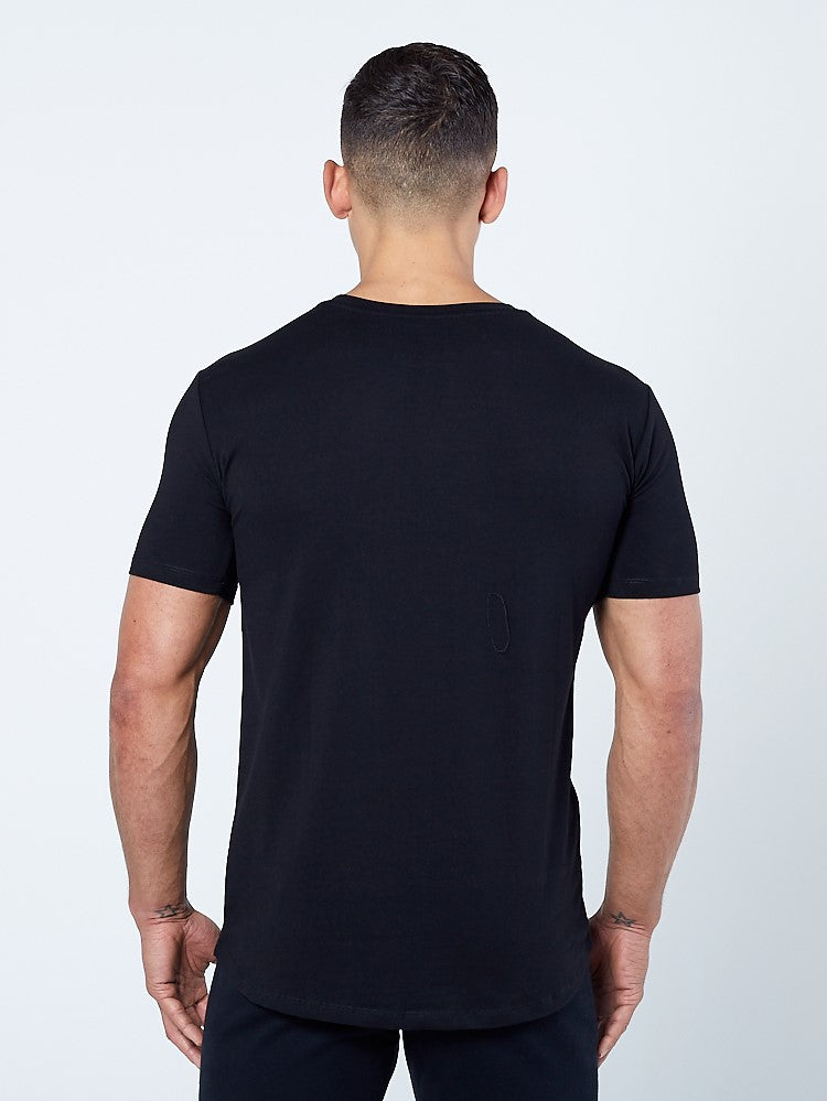 PHYSIQ APPAREL Supreme Lifestyle Top Men's Short Sleeved Tee T-Shirt Black - Activemen Clothing