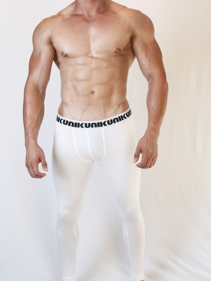 NIKU Long Johns Base Layer Thermal Trousers White - Activemen Clothing