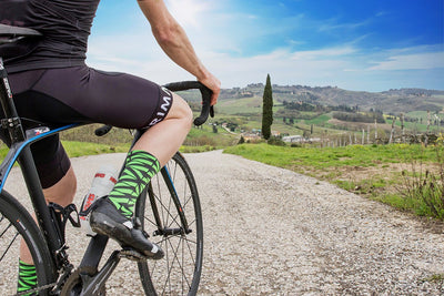 PRIMAL Neon Crush Cycling Socks Green and Black - Activemen Clothing