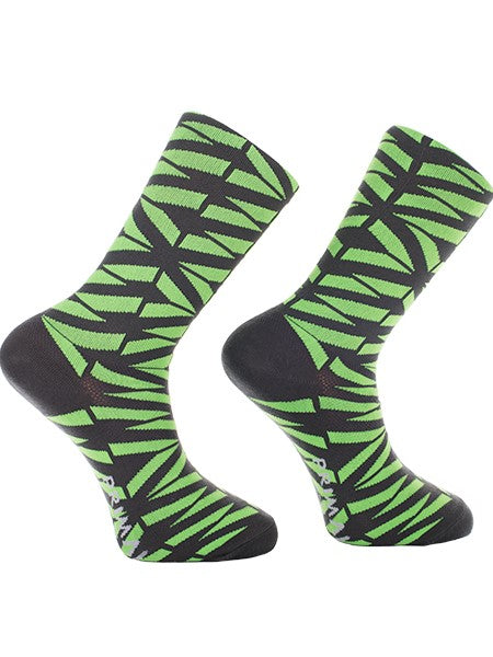 PRIMAL Neon Crush Cycling Socks Green and Black - Activemen Clothing