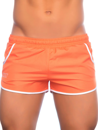 NIT Fox Castor Swim Shorts Mens Swimwear Short Shorts Orange - Activemen Clothing