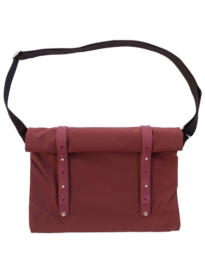 VEL-OH Nip Out iPad Bag Urban Cycling Musette Backpack Burgundy - Activemen Clothing