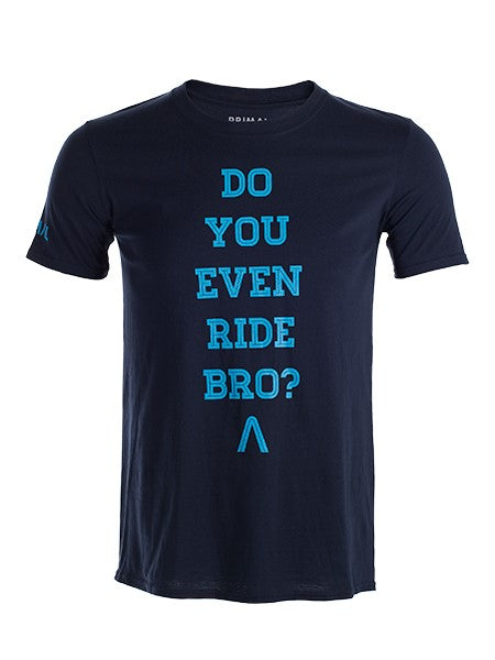 PRIMAL Do You Even Ride Bro? Short Sleeve Tee Men's Cycling T-Shirt Navy - Activemen Clothing