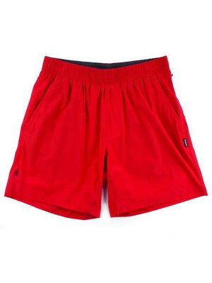 RHONE Mako 7" Unlined Gym Shorts Men's Zipped Pocket Shorts Red - Activemen Clothing