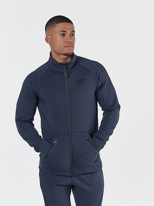 PHYSIQ APPAREL Storm Track Jacket Men's Zipped Training Top Navy - Activemen Clothing