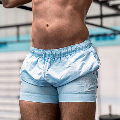 STRIDEZ Rugby Player Swim Shorts Men Sportwear Gym Shorts Blue Activemen Clothing