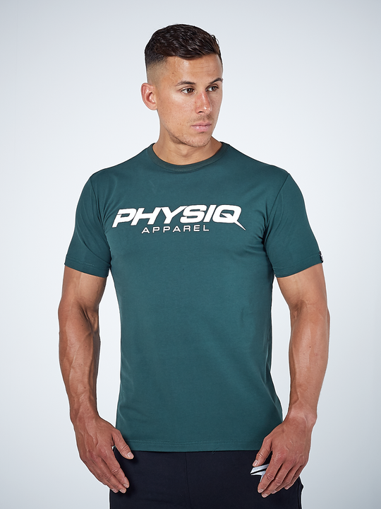 PHYSIQ APPAREL Supreme Short Sleeve Top Men's Tee T-Shirt Racing Green - Activemen Clothing