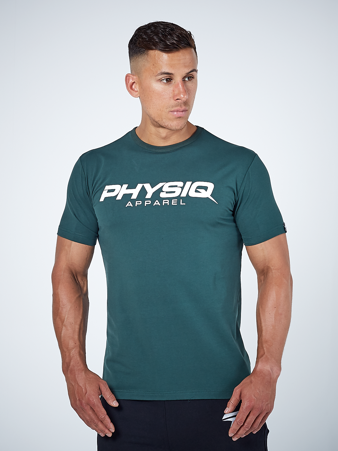 PHYSIQ APPAREL Supreme Short Sleeve Top Men's Tee T-Shirt Racing Green - Activemen Clothing