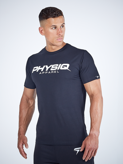 PHYSIQ APPAREL Supreme Short Sleeve Top Men's Tee T-Shirt Black - Activemen Clothing