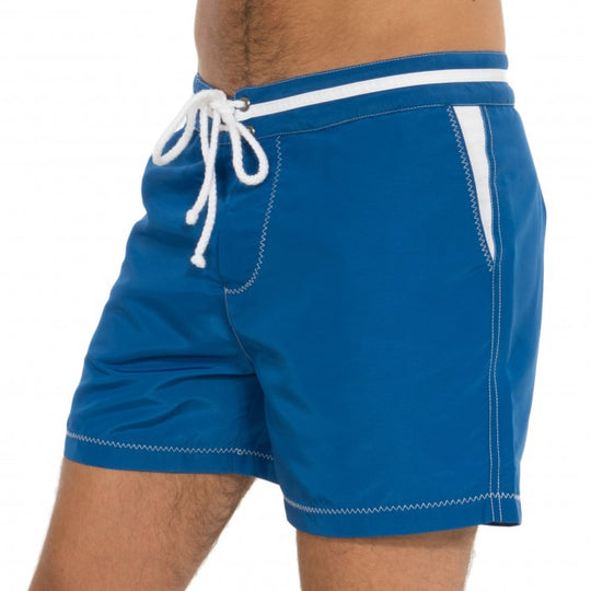 BLUEBUCK Swim Shorts Mens Swimwear 100% Recycled Marine Plastic Royal Blue - Activemen Clothing